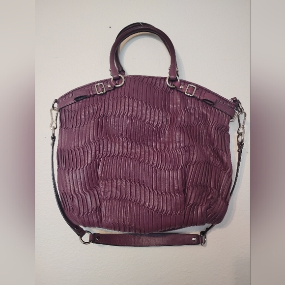 Purple Coach Shoulder Crossbody Bag With Matching Wallet - Picture 2 of 9